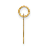 10k Yellow Gold Script Letter S Pendant Charm, Polished Initial Jewelry for Women or Unisex