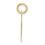 10k Yellow Gold Ichthys Fish Pendant, Christian Symbol Charm for Men and Women