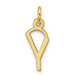 10k Yellow Gold Ichthys Fish Pendant, Christian Symbol Charm for Men and Women