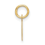 10k Yellow Gold Initial G Pendant, Script Letter Charm, Monogram Jewelry for Women