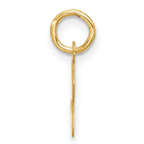 10k Yellow Gold Initial L Pendant, Script Letter Charm, Cursive Monogram Jewelry for Women