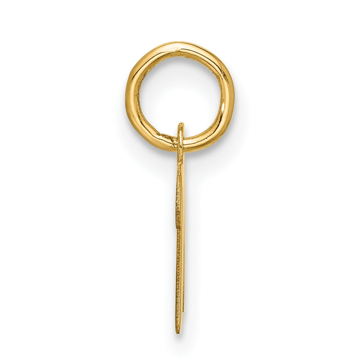 10k Yellow Gold Scorpio Zodiac Pendant, M Shaped Astrology Charm for October or November Birthdays