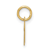 10k Yellow Gold Scorpio Zodiac Pendant, M Shaped Astrology Charm for October or November Birthdays