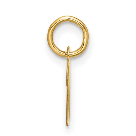 10k Yellow Gold Scorpio Zodiac Pendant, M Shaped Astrology Charm for October or November Birthdays