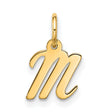 10k Yellow Gold Scorpio Zodiac Pendant, M Shaped Astrology Charm for October or November Birthdays
