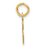 10k Yellow Gold Initial G Pendant, Script Letter Charm, Dainty Monogram Jewelry for Women