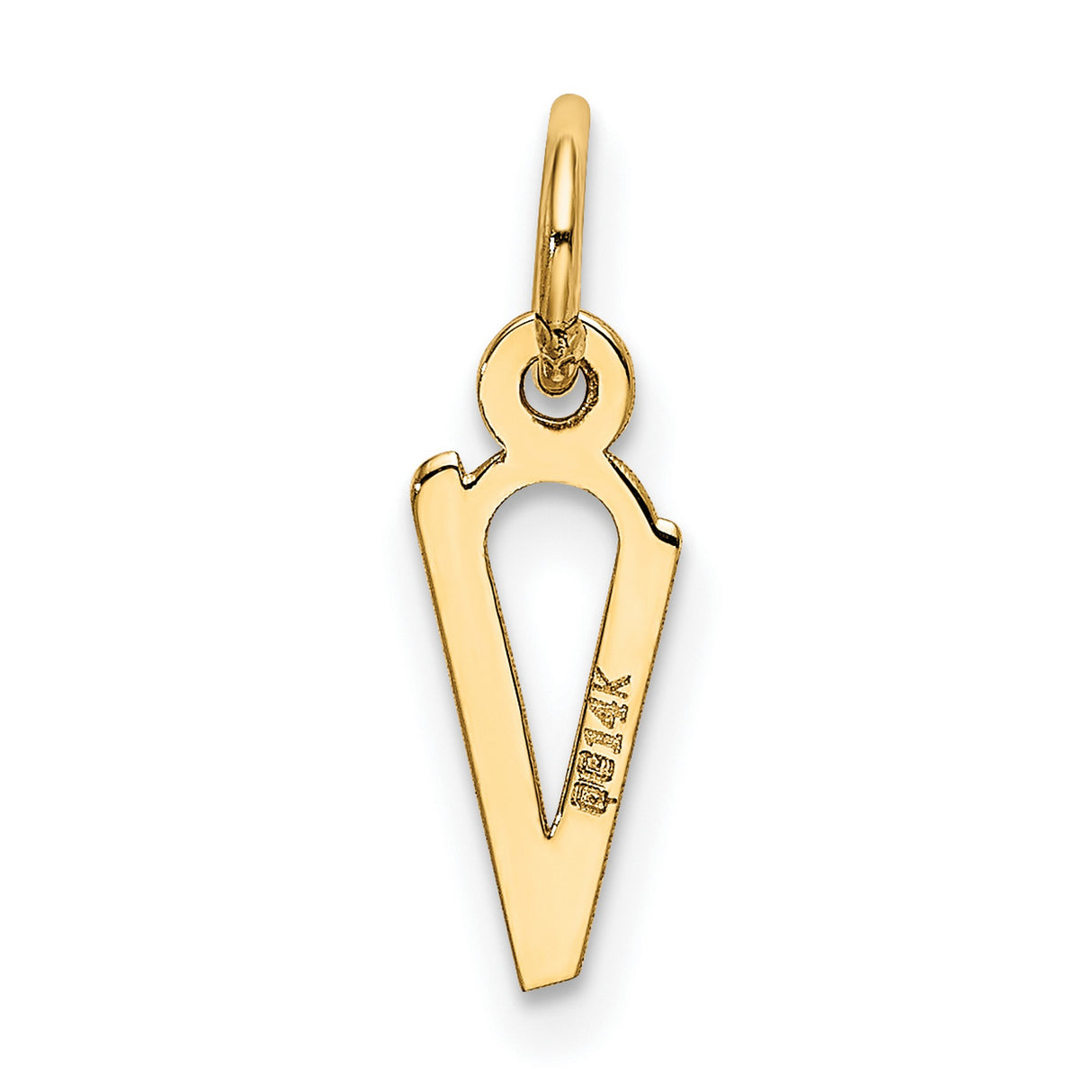 10k Yellow Gold Goddess Pendant with Feminine Symbol, Modern Pagan Amulet for Women
