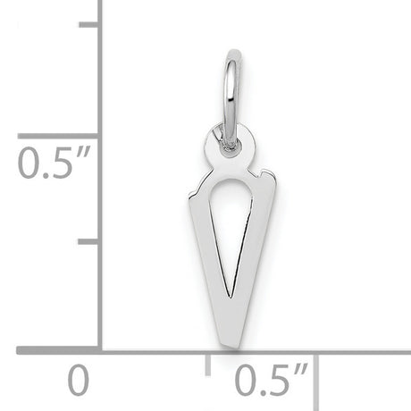 10k White Gold Africa Map Cutout Pendant, Minimalist Afrocentric Heritage Design
