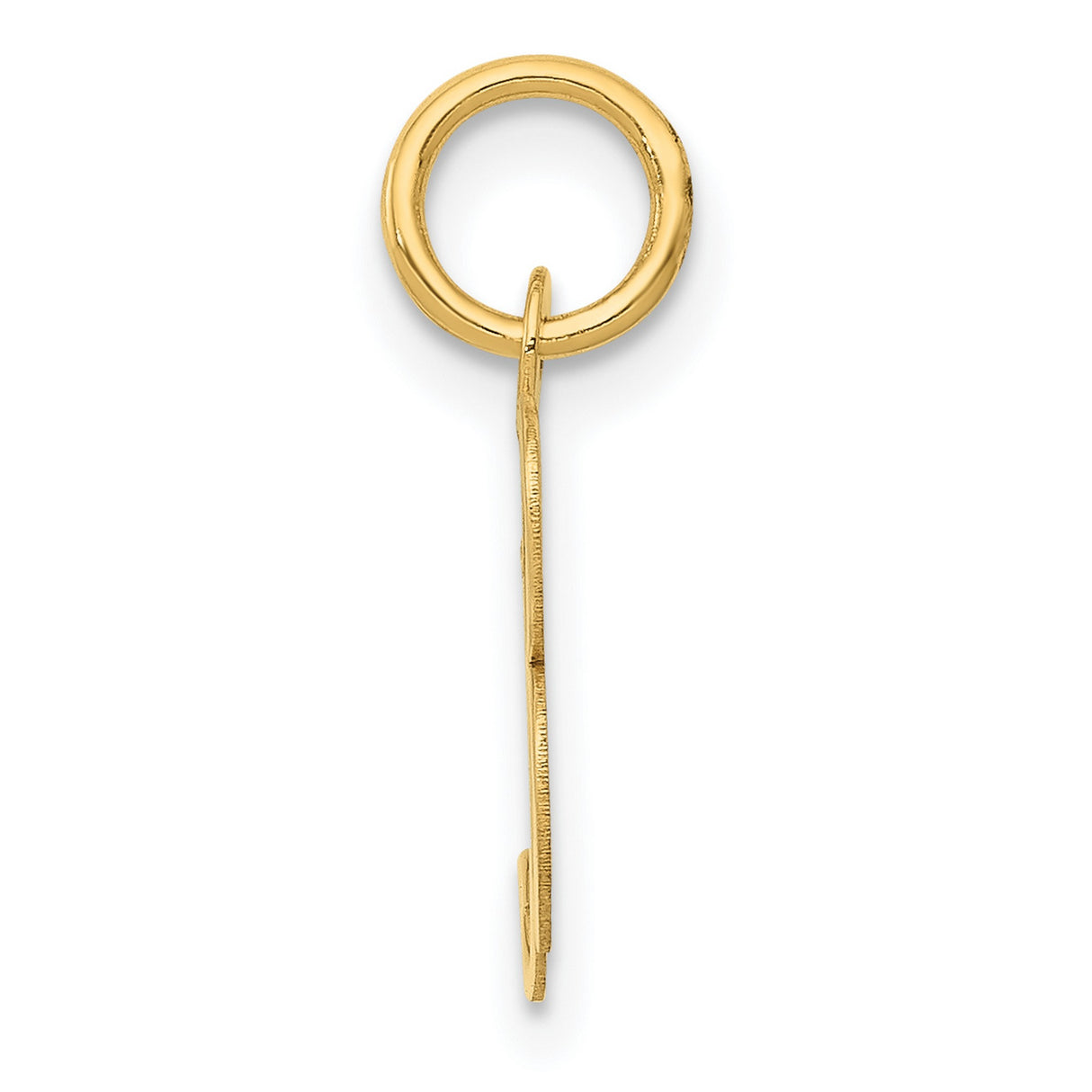 10k Yellow Gold Initial B Pendant, Script Letter Charm, Cursive Monogram Jewelry for Women