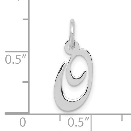 10k White Gold Ichthys Pendant with Abstract Fish Design, Christian Faith Charm