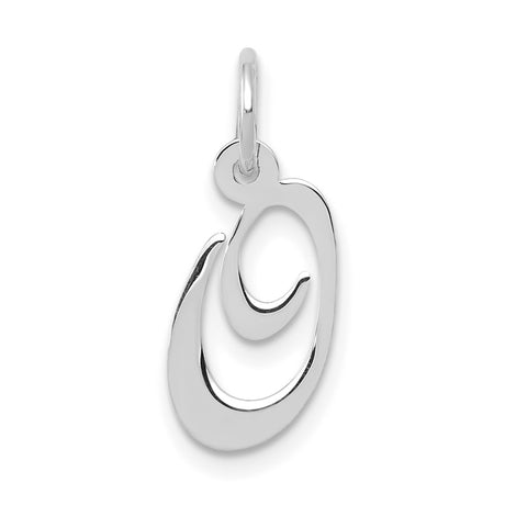 10k White Gold Ichthys Pendant with Abstract Fish Design, Christian Faith Charm