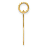 10k Yellow Gold Initial Pendant, Script Letter K Charm, Dainty Monogram Jewelry for Women