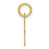 10k Yellow Gold Letter J Pendant Charm, Script Initial Monogram Jewelry for Women