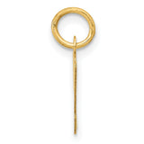 10k Yellow Gold Scorpio Zodiac Pendant with Stylized M Symbol and Tail