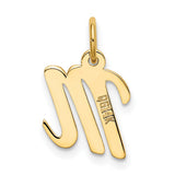 10k Yellow Gold Scorpio Zodiac Pendant with Stylized M Symbol and Tail