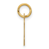 10k Yellow Gold Initial N Pendant, Script Lowercase Letter Charm for Women