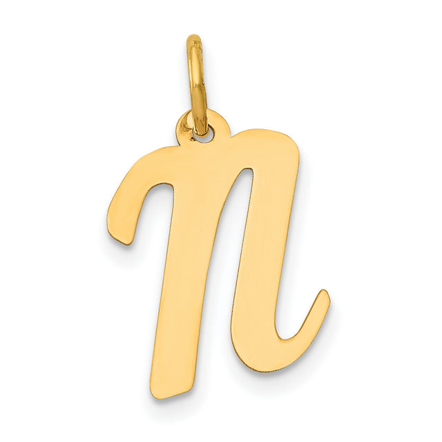 10k Yellow Gold Scorpio Zodiac Pendant, Astrology Symbol Charm for Women or Unisex