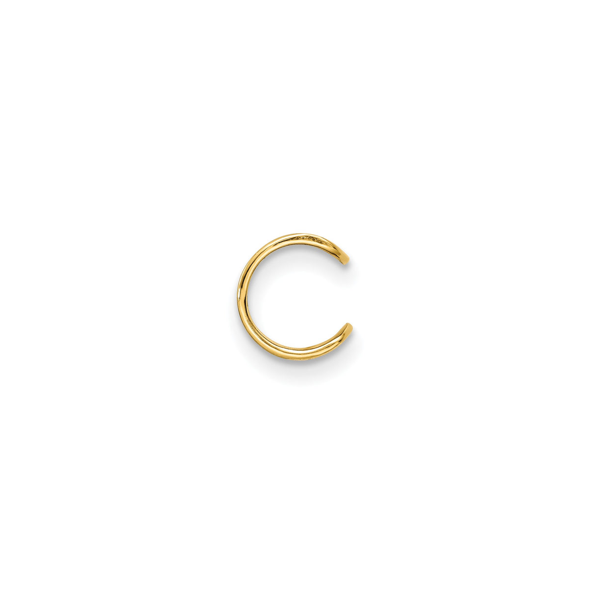 10K Yellow Gold Slide Pendant Bead No Stone Minimal