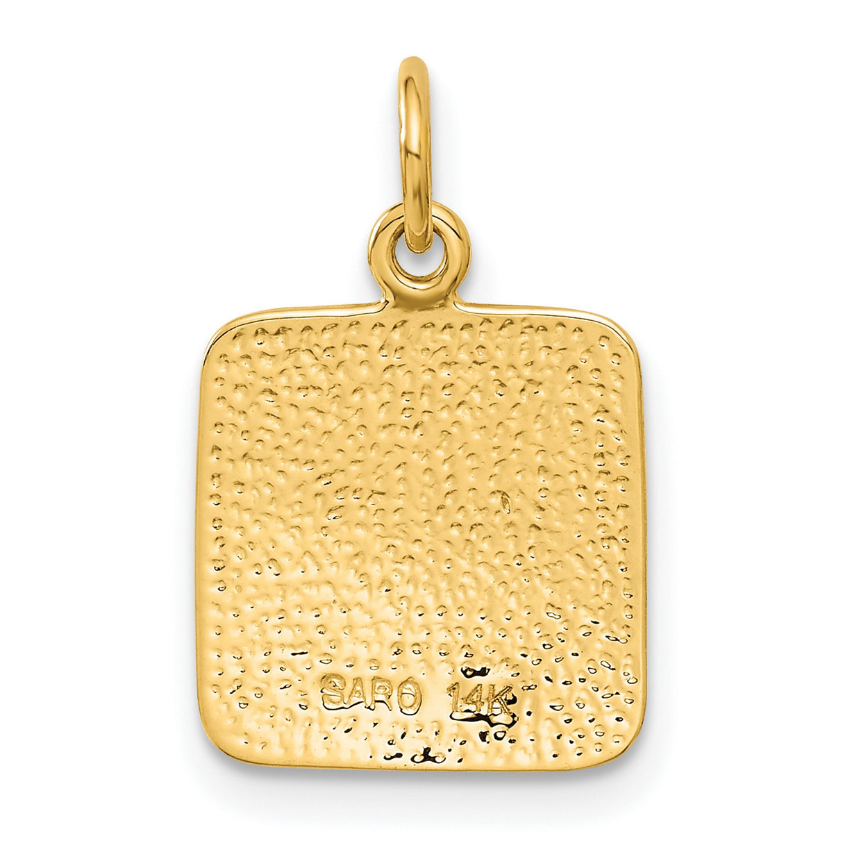 10k Yellow Gold Praying Angel Pendant, Christian Religious Charm for Women or Unisex Wear