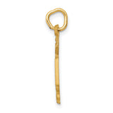 Nurse Charm Pendant in Real 10k Yellow Gold