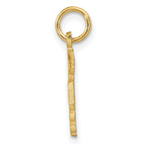 10k Yellow Gold RN Pendant with Caduceus Symbol, Nursing Profession Charm