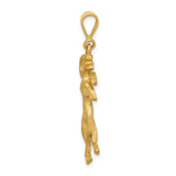 Aries Zodiac Charm Pendant in Real 10k Yellow Gold