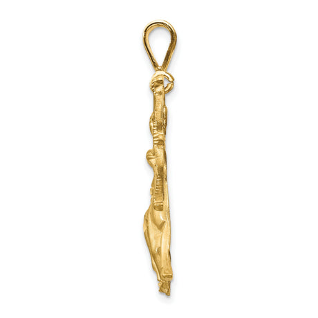 10k Yellow Gold Sagittarius Pendant with Centaur Archer Zodiac Design