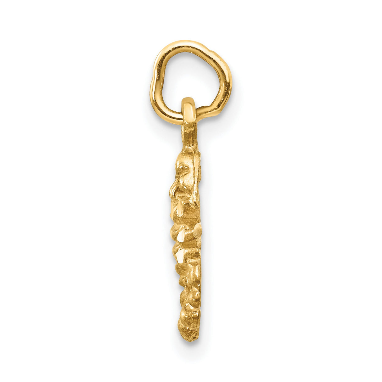 Scorpio Zodiac Charm Pendant in Real 10k Yellow Gold