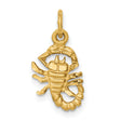 Scorpio Zodiac Charm Pendant in Real 10k Yellow Gold