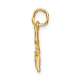 Sagittarius Zodiac Charm Pendant in Real 10k Yellow Gold