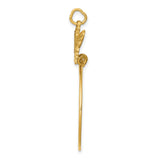 10k Yellow Gold Butterfly Hoop Earrings, Lightweight Dangle Style, Nature-Inspired Design for Women