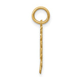 10k Yellow Gold Heart Shaped Number 21 Pendant, Filigree Border, 21st Birthday Charm for Women