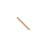 14K Rose Gold 0.8 mm Polished Chain Necklace, Solid detail view