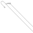 14K White Gold 1 mm Polished Chain Necklace