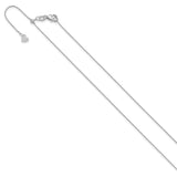 14K White Gold 1 mm Polished Chain Necklace
