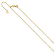 14K Yellow Gold 0.7 mm Polished Chain Necklace