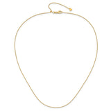 14K Yellow Gold 0.7 mm Polished Chain Necklace alternate angle