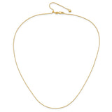 14K Yellow Gold 0.85 mm Polished Chain Necklace alternate angle
