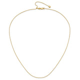 14K Yellow Gold 0.8 mm Polished Chain Necklace alternate angle