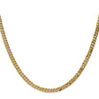 14K Yellow Gold 3.9 mm Curb Chain Necklace, Polished