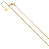 14K Yellow Gold 1 mm Franco Chain Necklace, Polished
