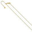 14K Yellow Gold 1.1 mm Polished Chain Necklace
