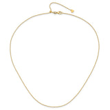14K Yellow Gold 1.1 mm Polished Chain Necklace alternate angle