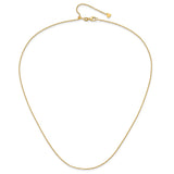 14K Yellow Gold 1.25 mm Polished Chain Necklace alternate angle