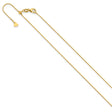 14K Yellow Gold 0.7 mm Box Chain Necklace, Polished