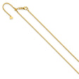 14K Yellow Gold 1.2 mm Box Chain Necklace, Polished