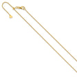 14K Yellow Gold 1.1 mm Polished Chain Necklace