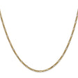 14K Yellow Gold 1.8 mm Figaro Chain Necklace, Polished