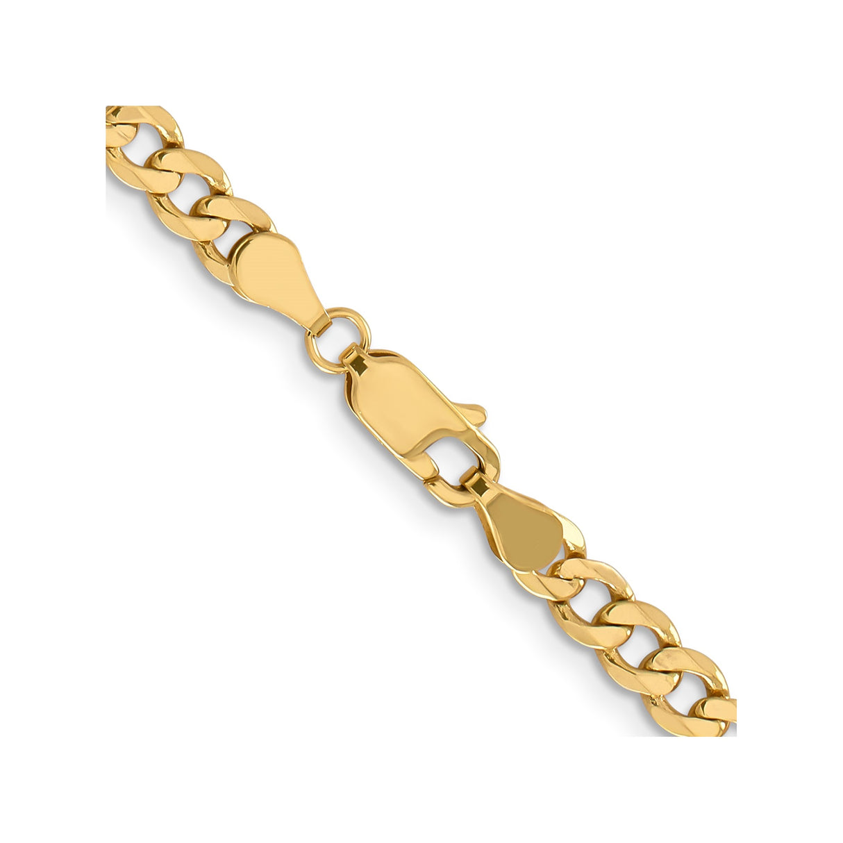 14K Yellow Gold 5 mm Figaro Chain Necklace, Polished alternate angle