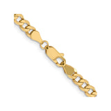 14K Yellow Gold 5 mm Figaro Chain Necklace, Polished alternate angle